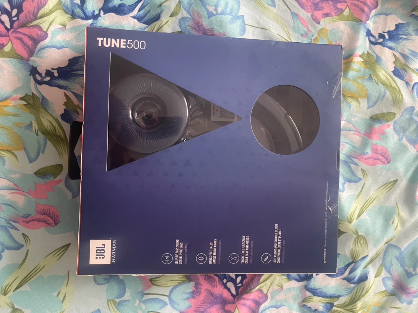 JBL Tune 500 Wired Headphones - Blue, New in Box - photo 2