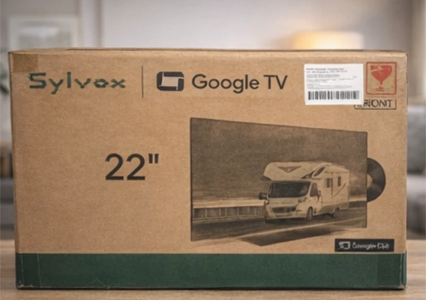 22” SYLVOX Smart Google TV with DVD Player Open Box, Like New - photo 2