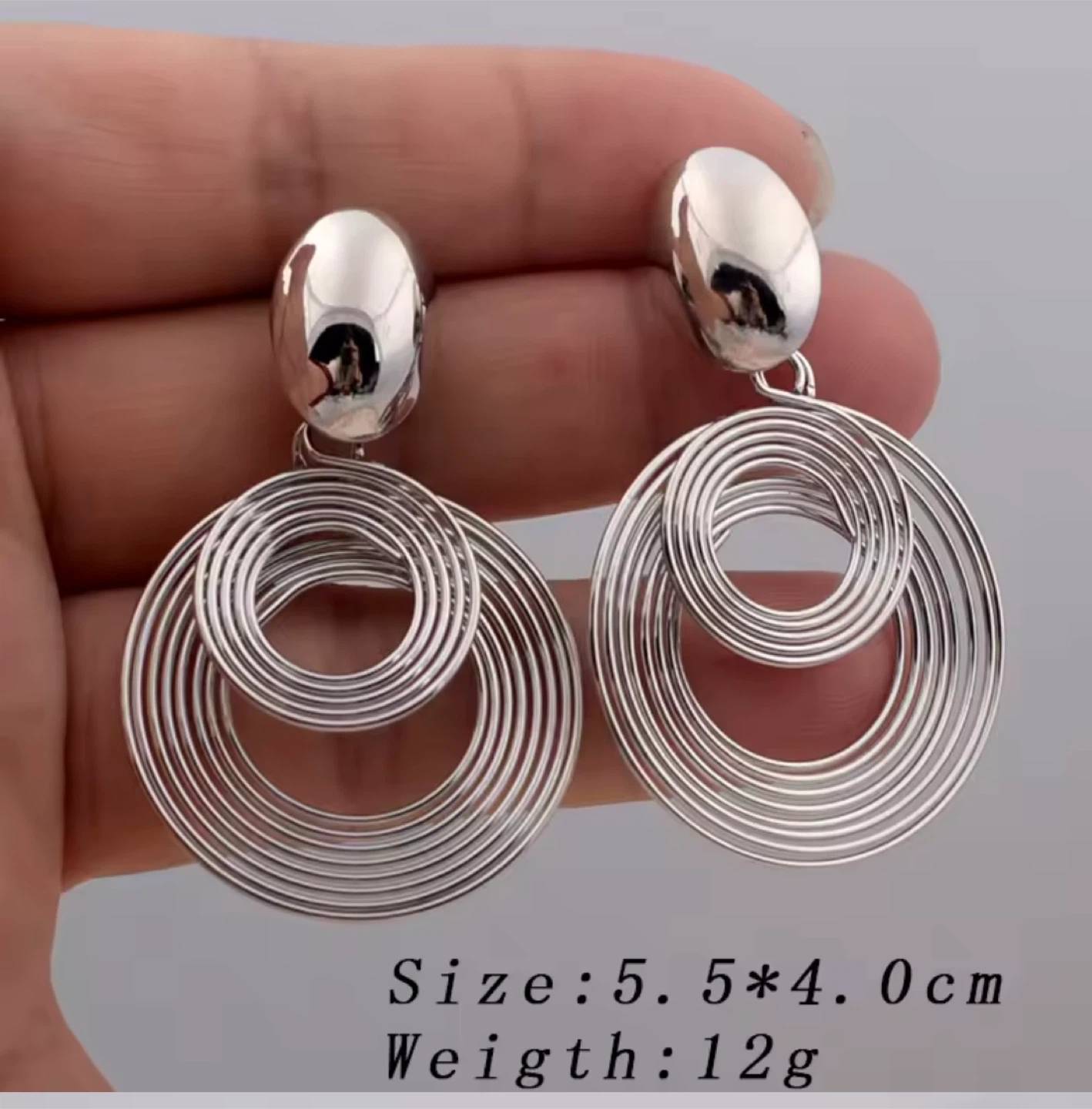 Round party statement Earrings - Gold Tone - photo 2