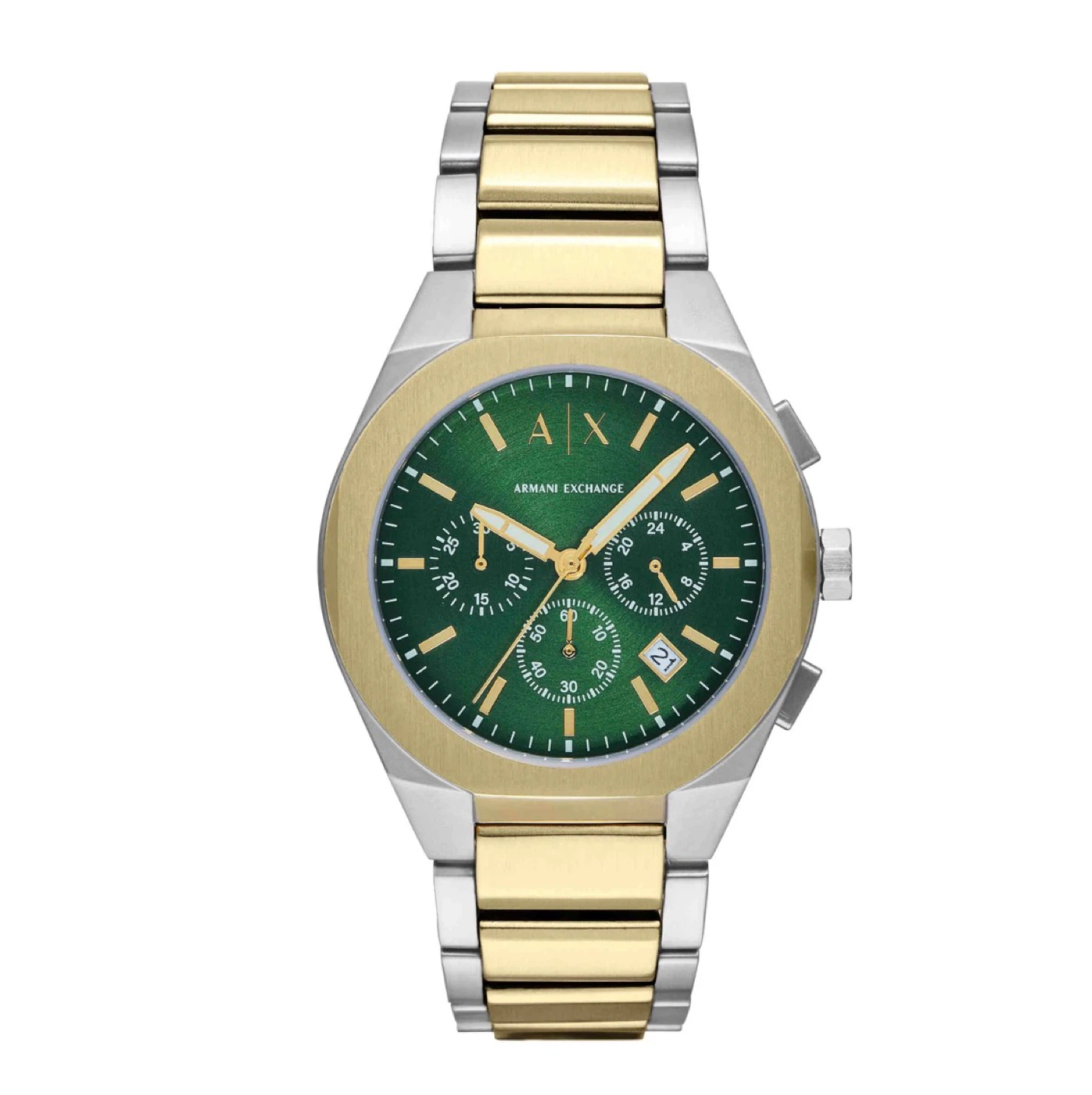 Armani Exchange Green Dial Gold/Silver Watch - photo 3