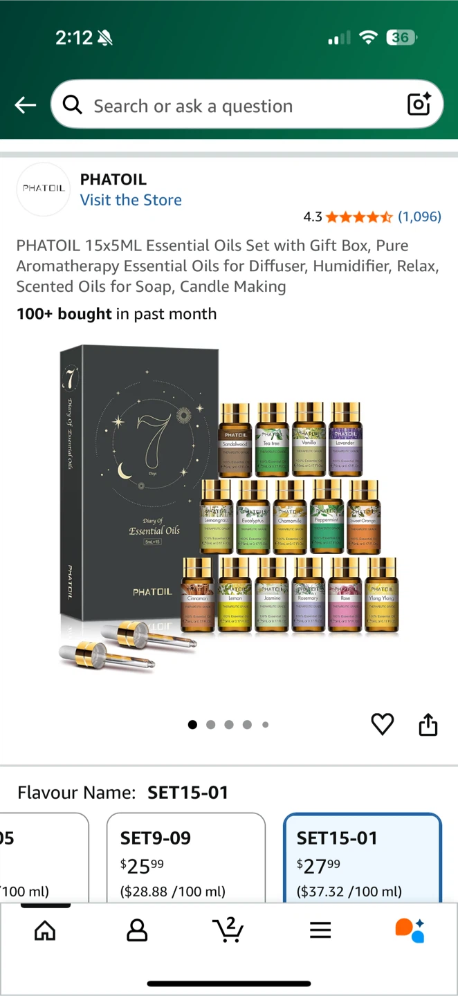 PHATOIL Diary of Essential Oils Set 15x5mL - photo 3