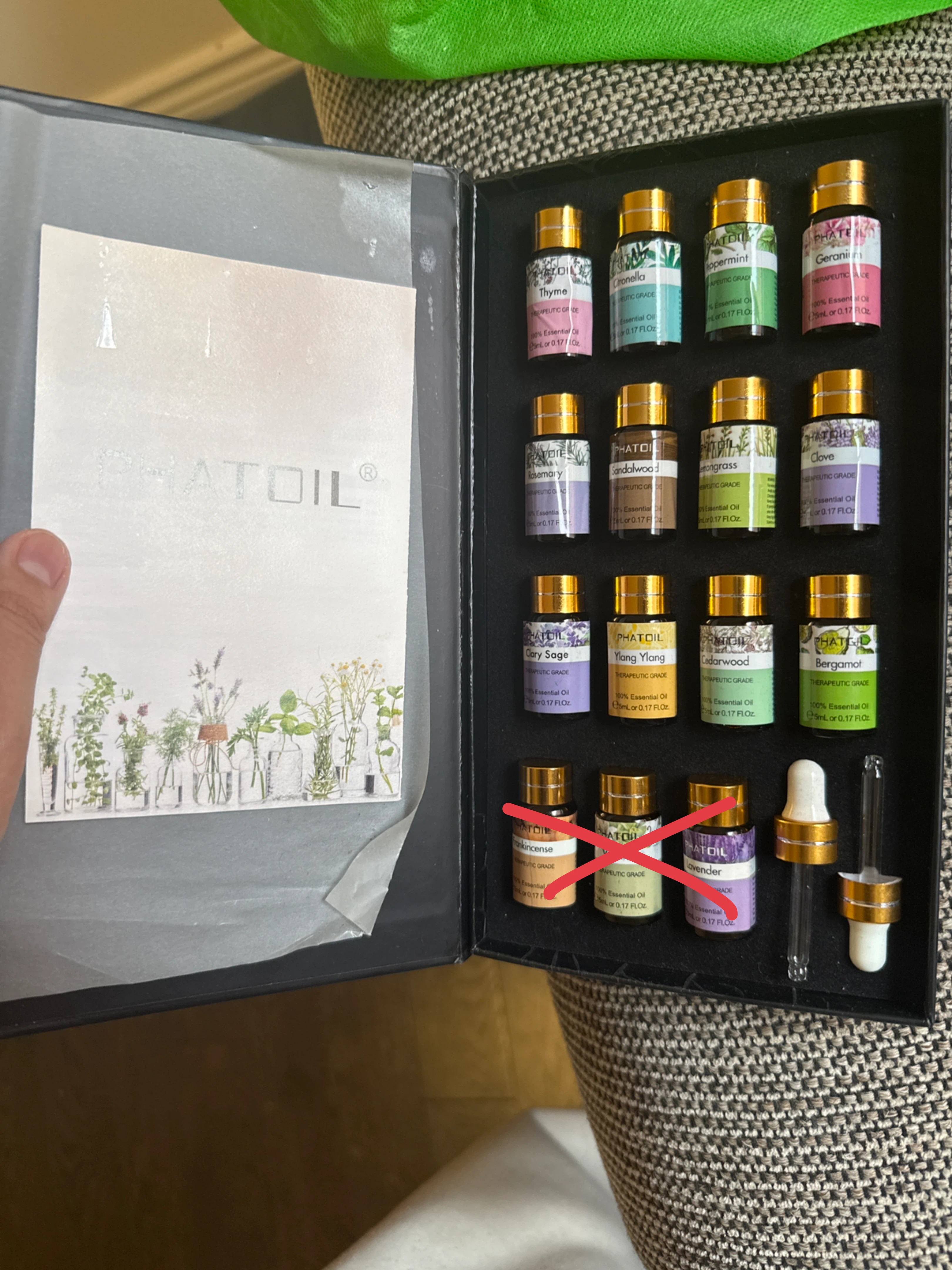 PHATOIL Diary of Essential Oils Set 15x5mL