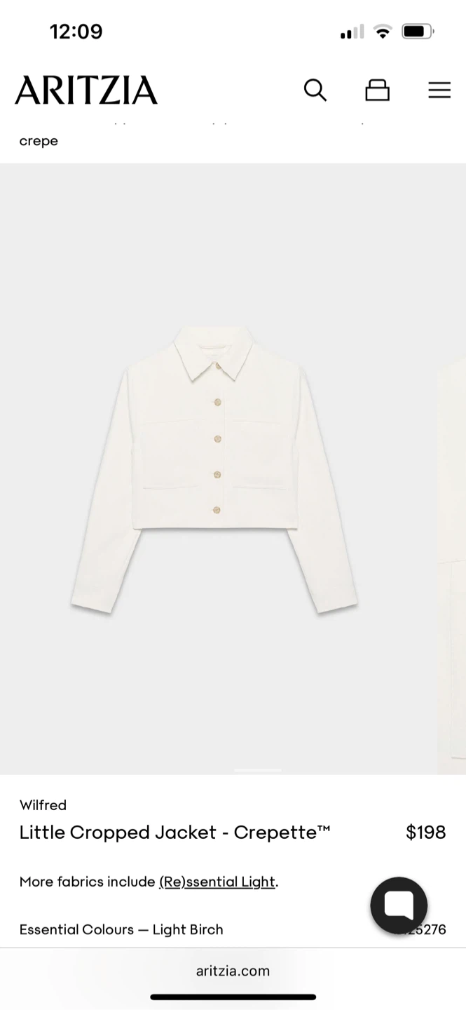 Wilfred Aritzia Little Cropped Jacket - Crepette™ - M - photo 3