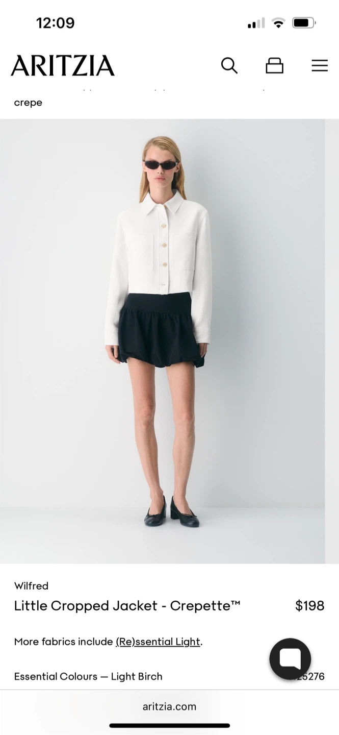 Wilfred Aritzia Little Cropped Jacket - Crepette™ - M - photo 2