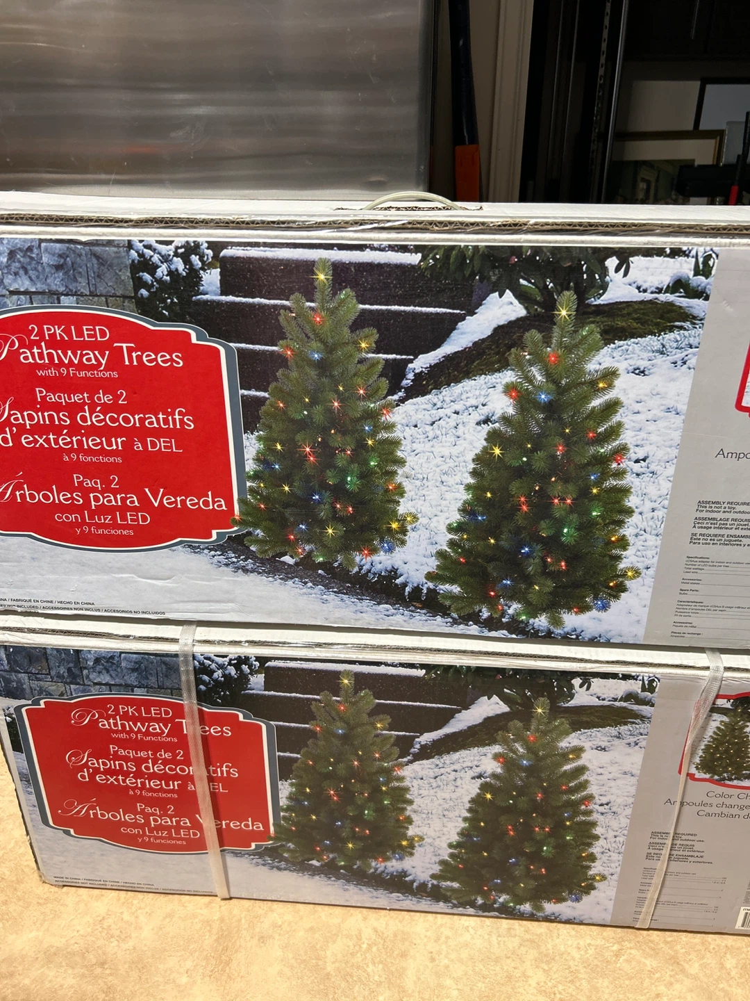 2 PK LED Pathway Trees with 9 Functions