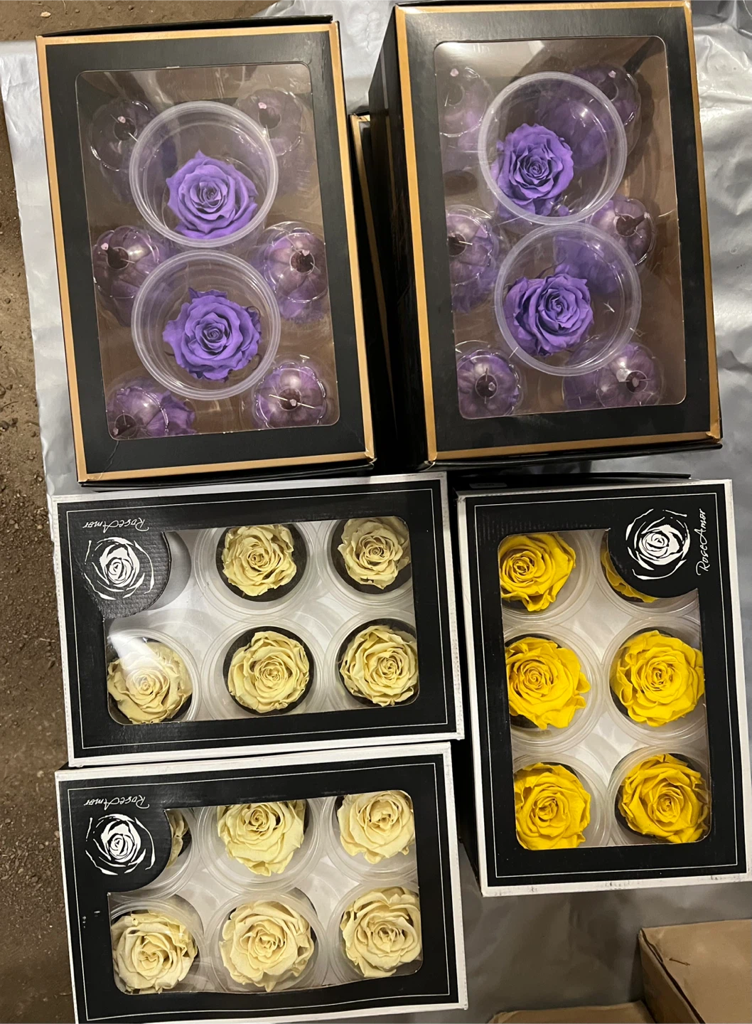 53 boxes of RoseAmor Preserved Eternal Roses - Assorted Colours - photo 2