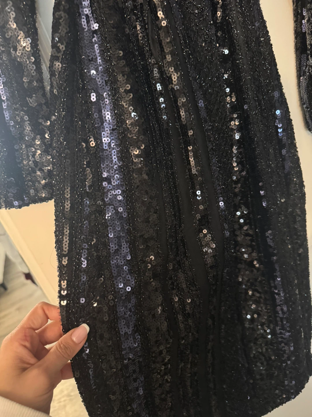 Alberto Makali Black Sequin Dress - Size M - photo 5