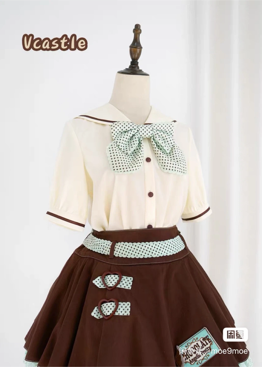 Vcasile Sailor Collar Blouse - Size L