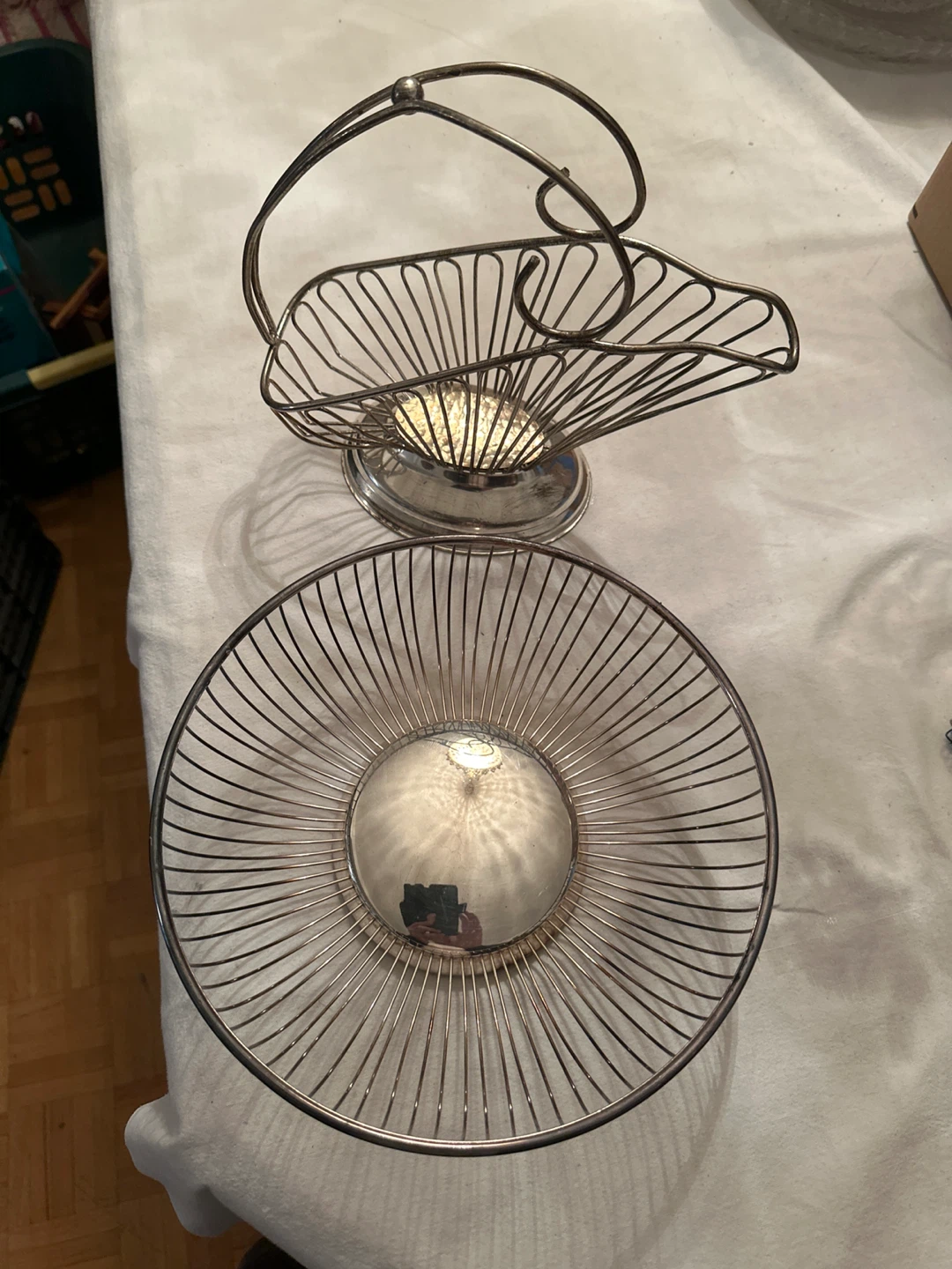 Silver Plated Brass Fruit Basket