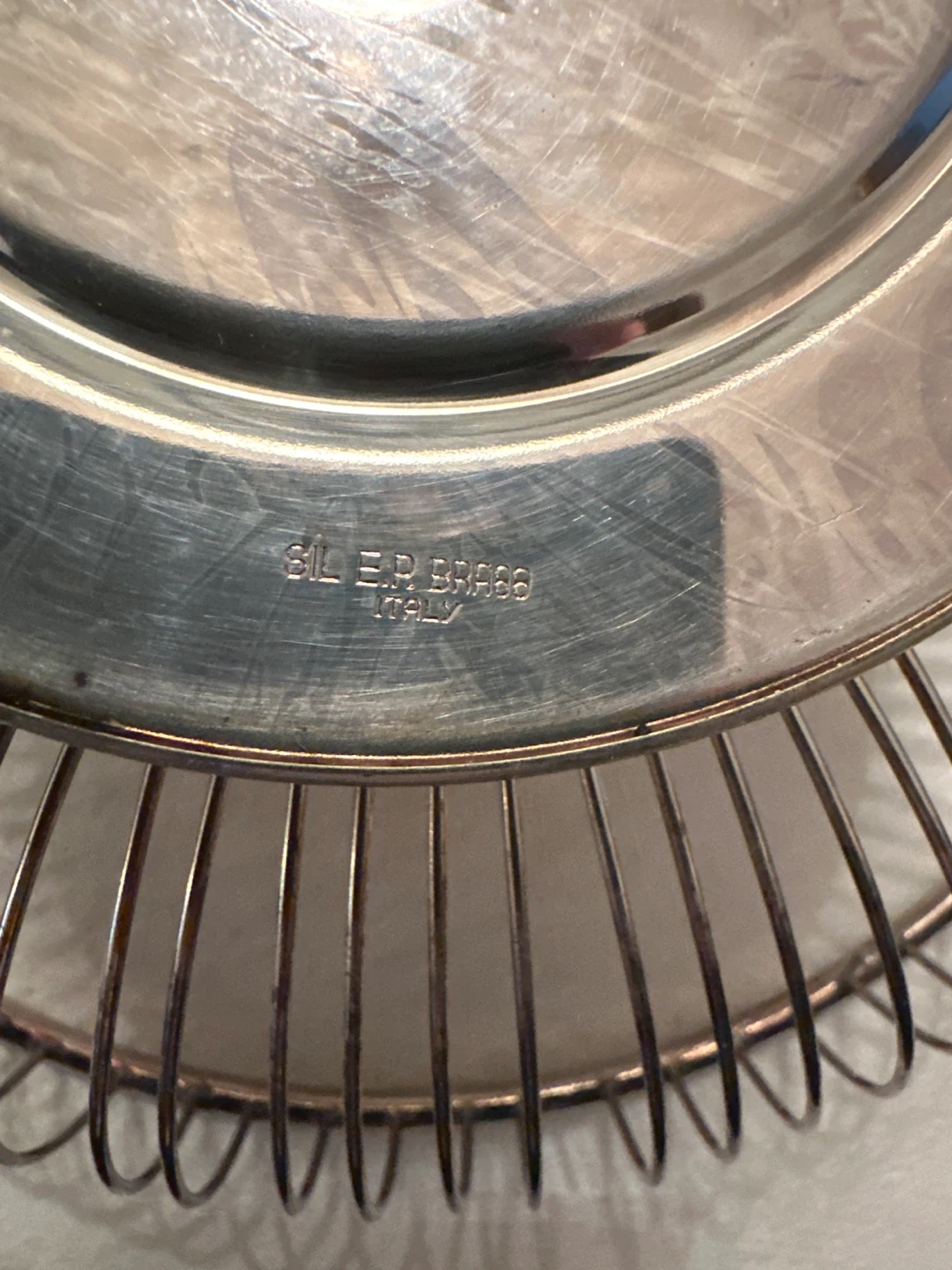 Silver Plated Brass Fruit Basket - photo 2