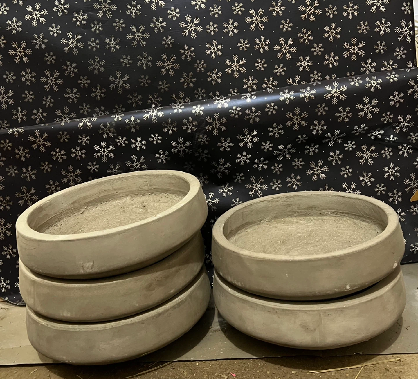 Concrete Plant Pots/Planters - Set of 9