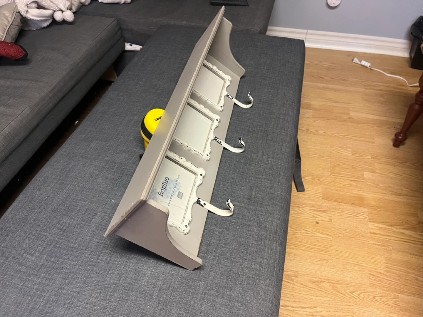 Shelf with Hooks and Photo Slots (3) - photo 2
