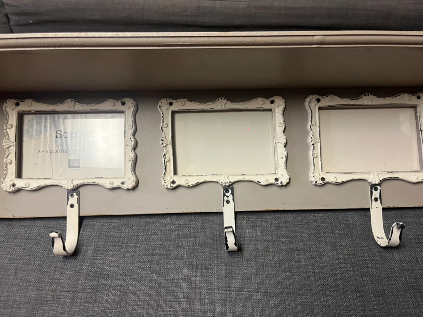 Shelf with Hooks and Photo Slots (3) - photo 3