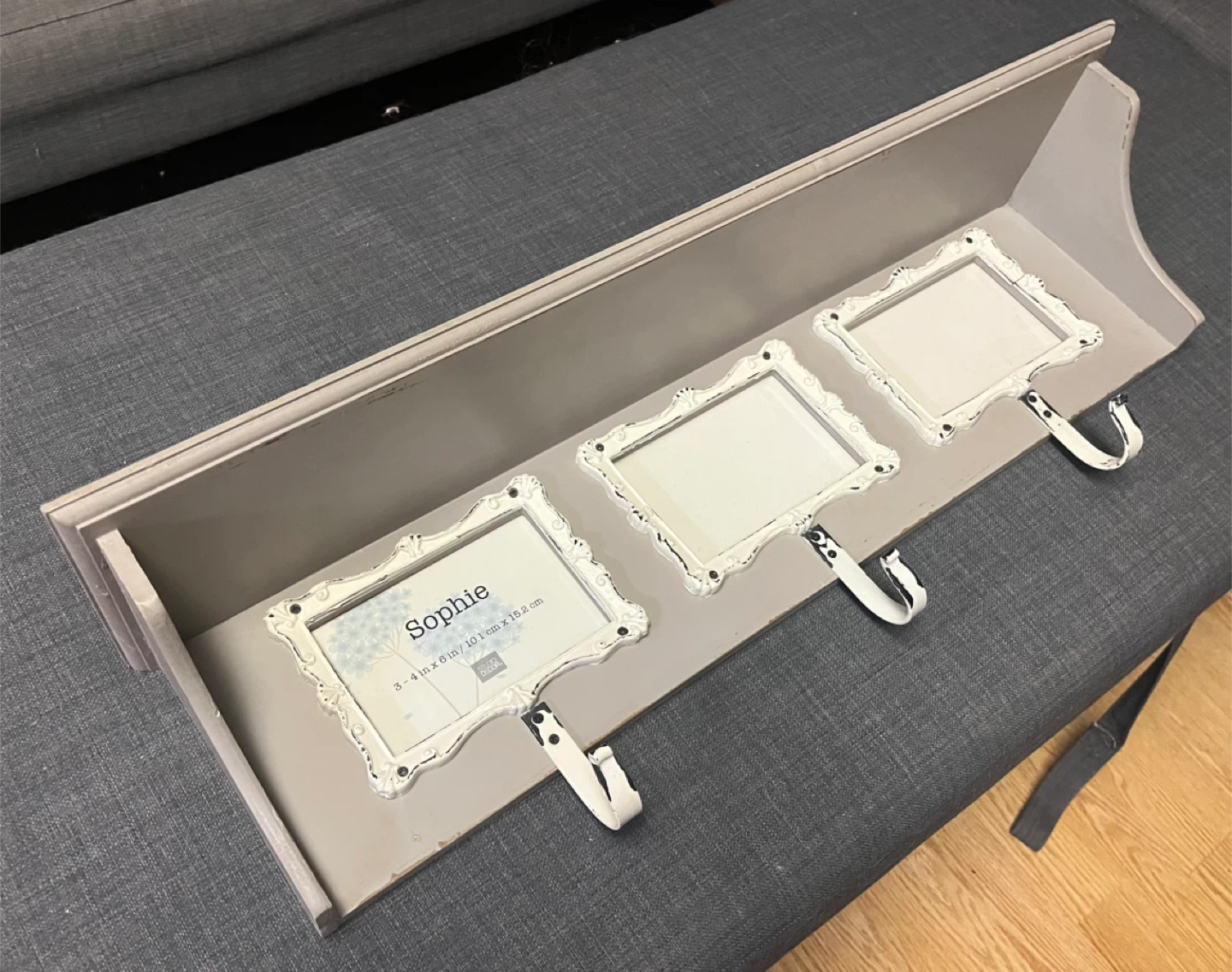 Shelf with Hooks and Photo Slots (3) - photo 4