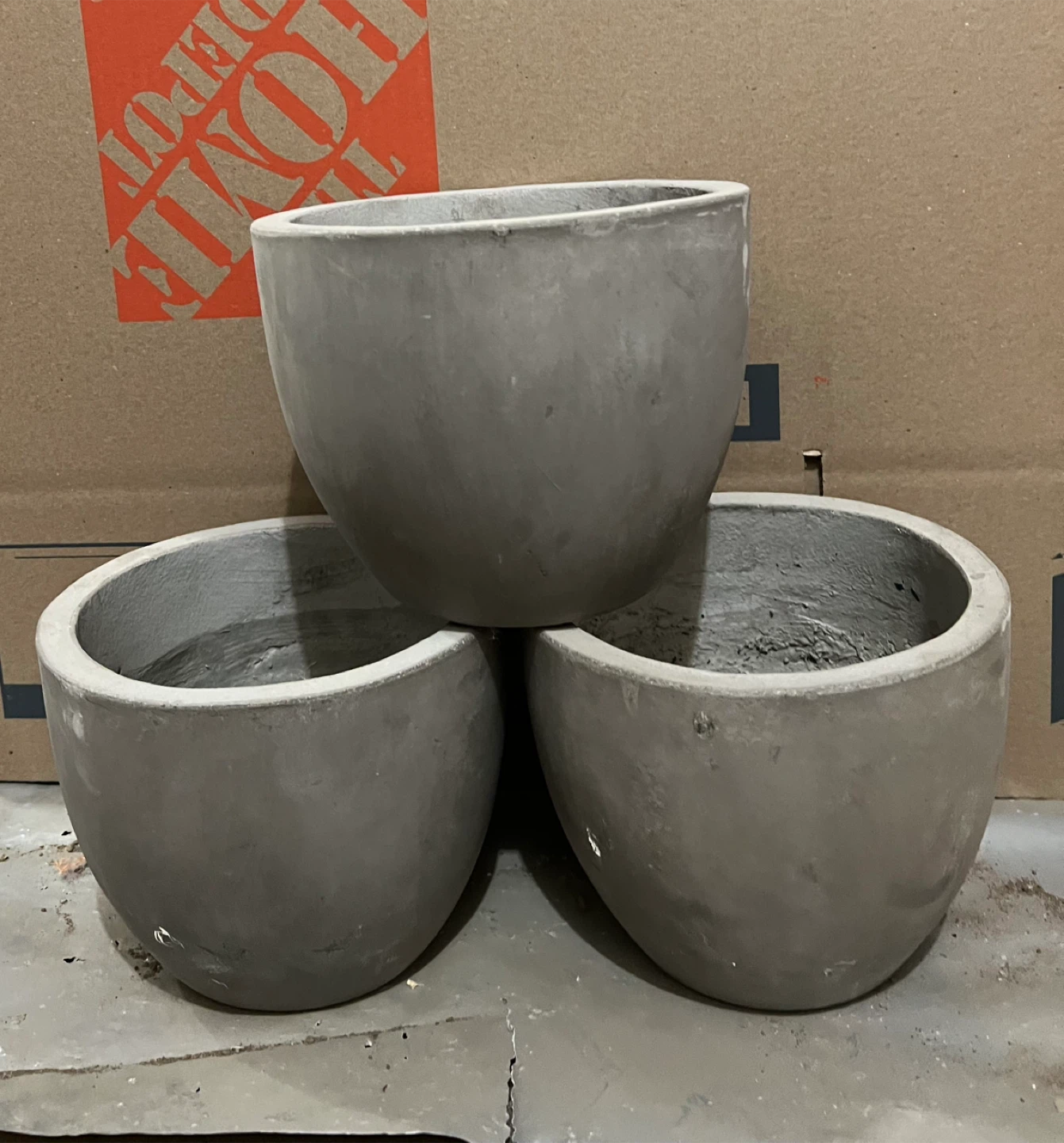 Concrete Planters/Pots- Set of 3