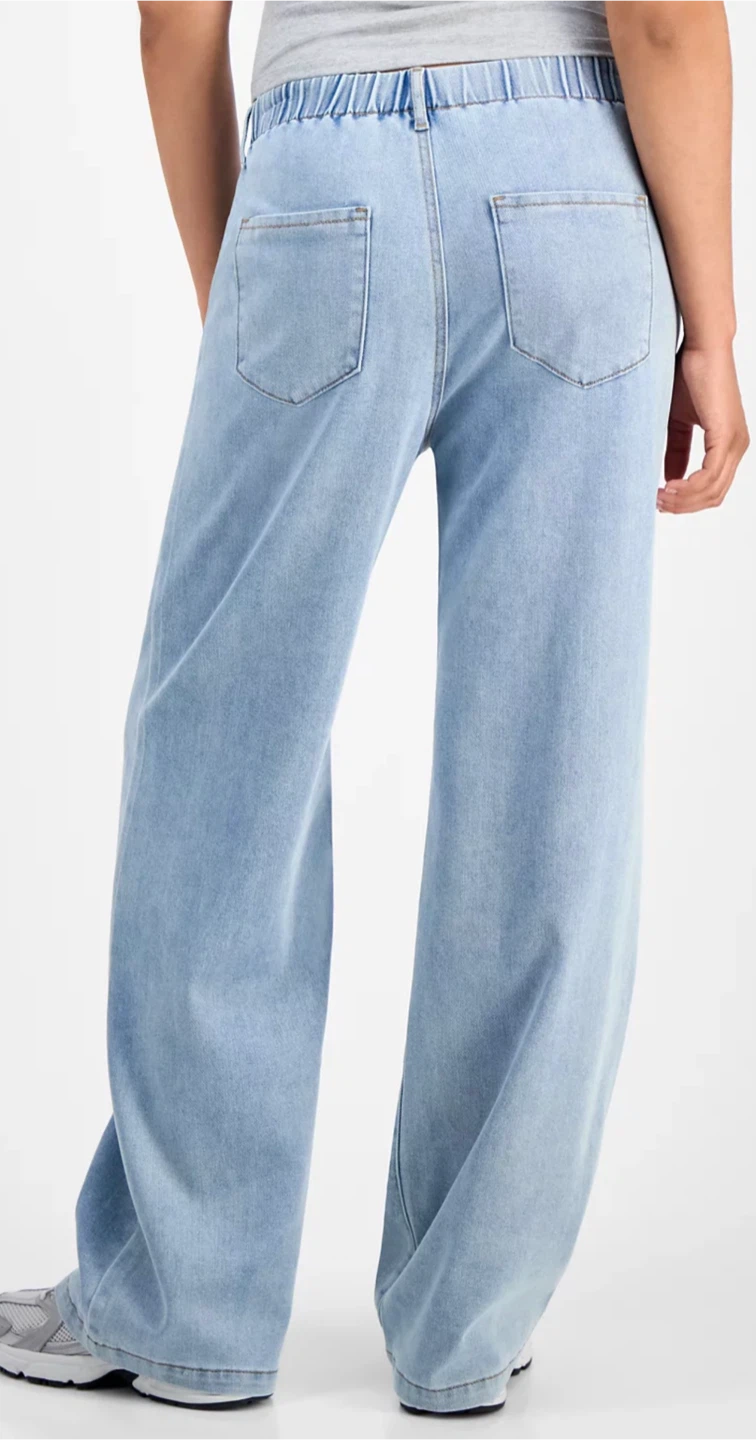 Indigo Rein Wide Leg Drawstring Jeans - photo 4