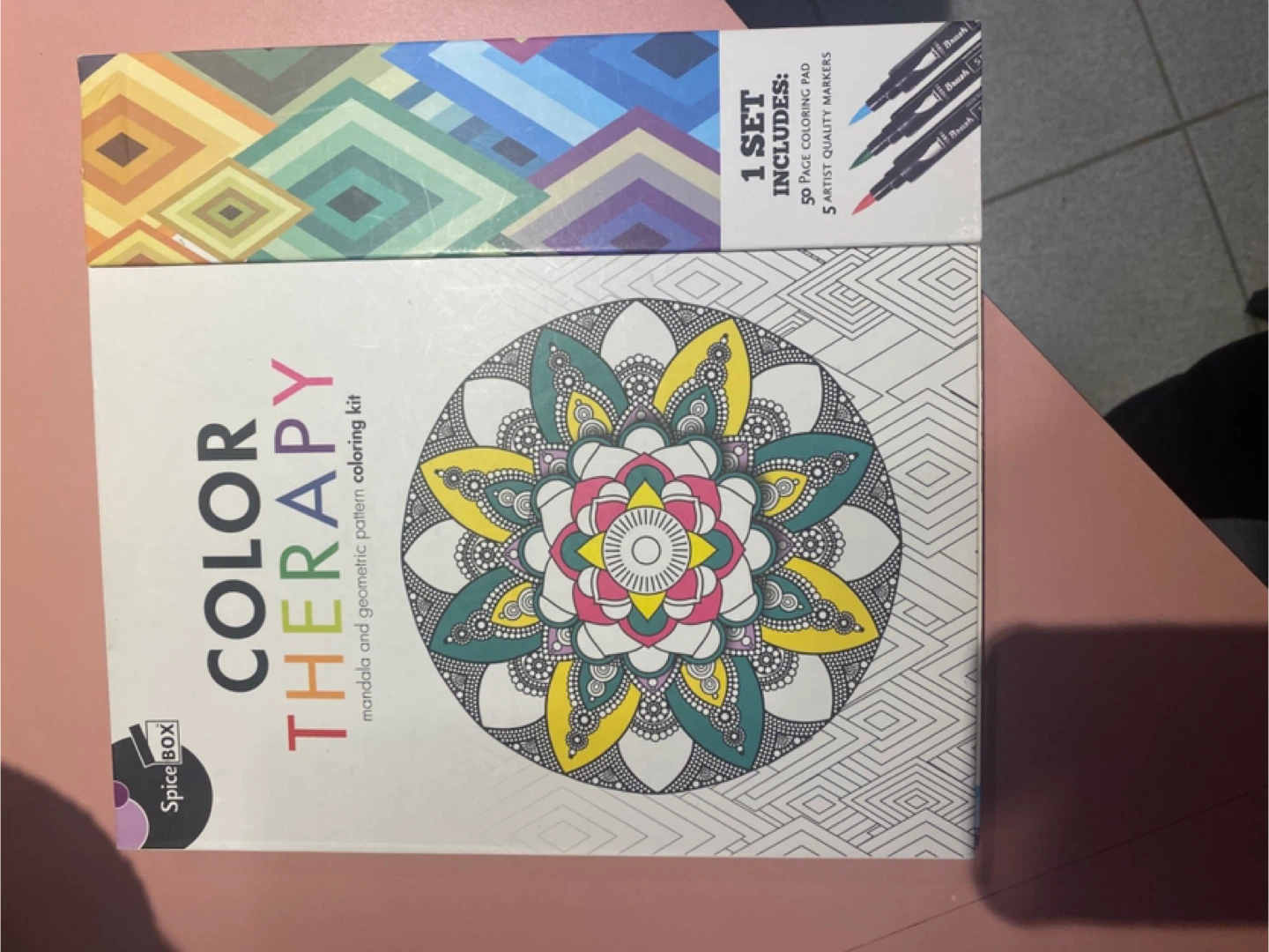 Color Therapy Mandala Coloring Kit - Spice Box