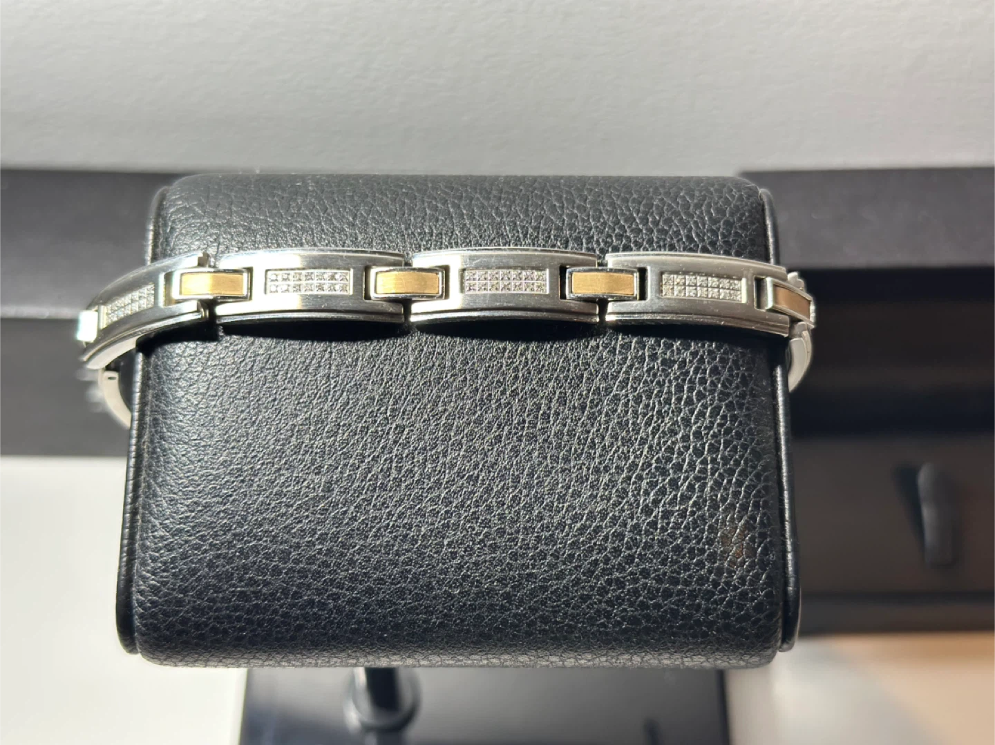 Zales Men’s 14K Stainless Steel Bracelet - photo 3
