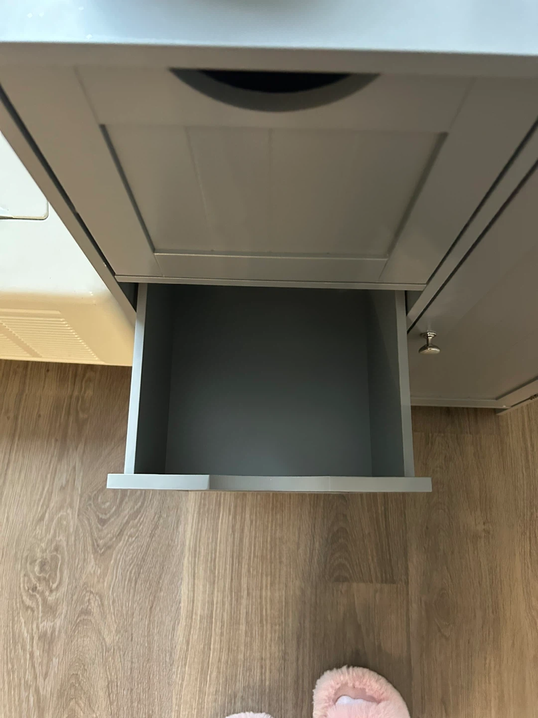 Grey Storage Cabinet with Drawers - photo 5