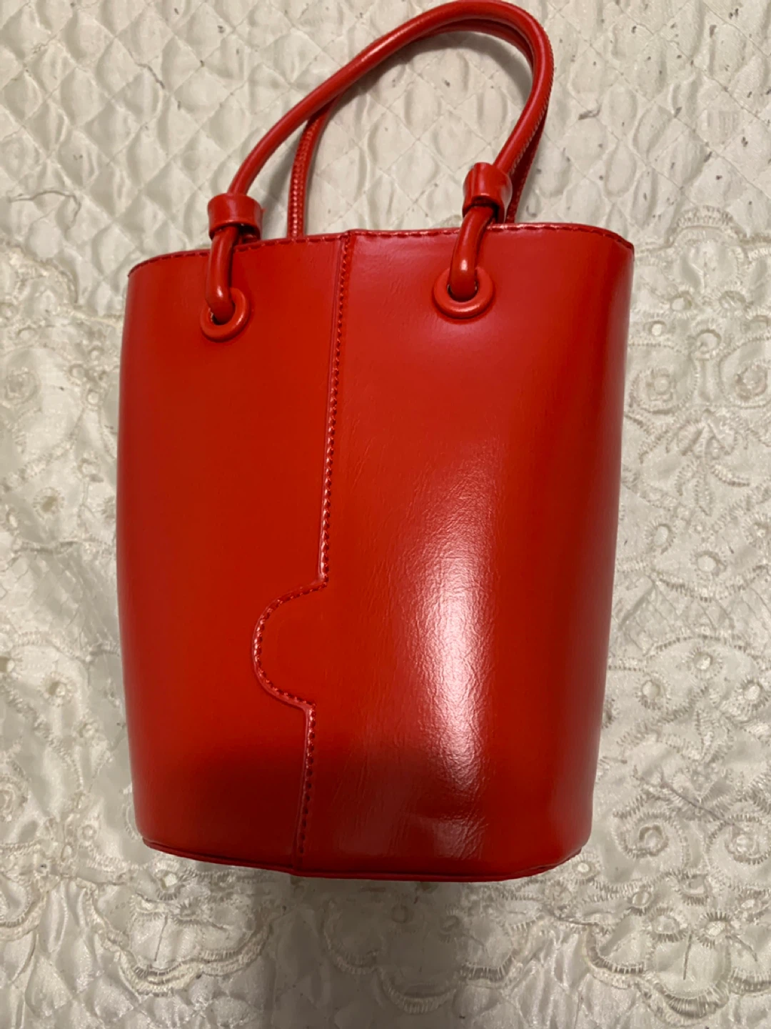 Red Bucket Bag