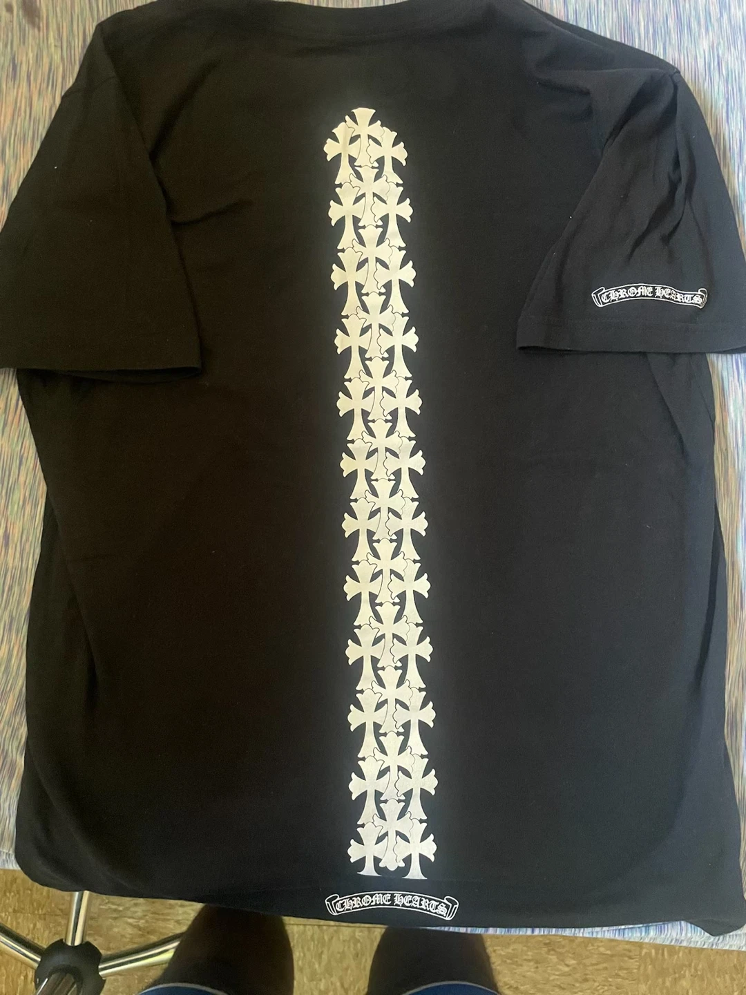Chrome Hearts Black T-Shirt - Size Large