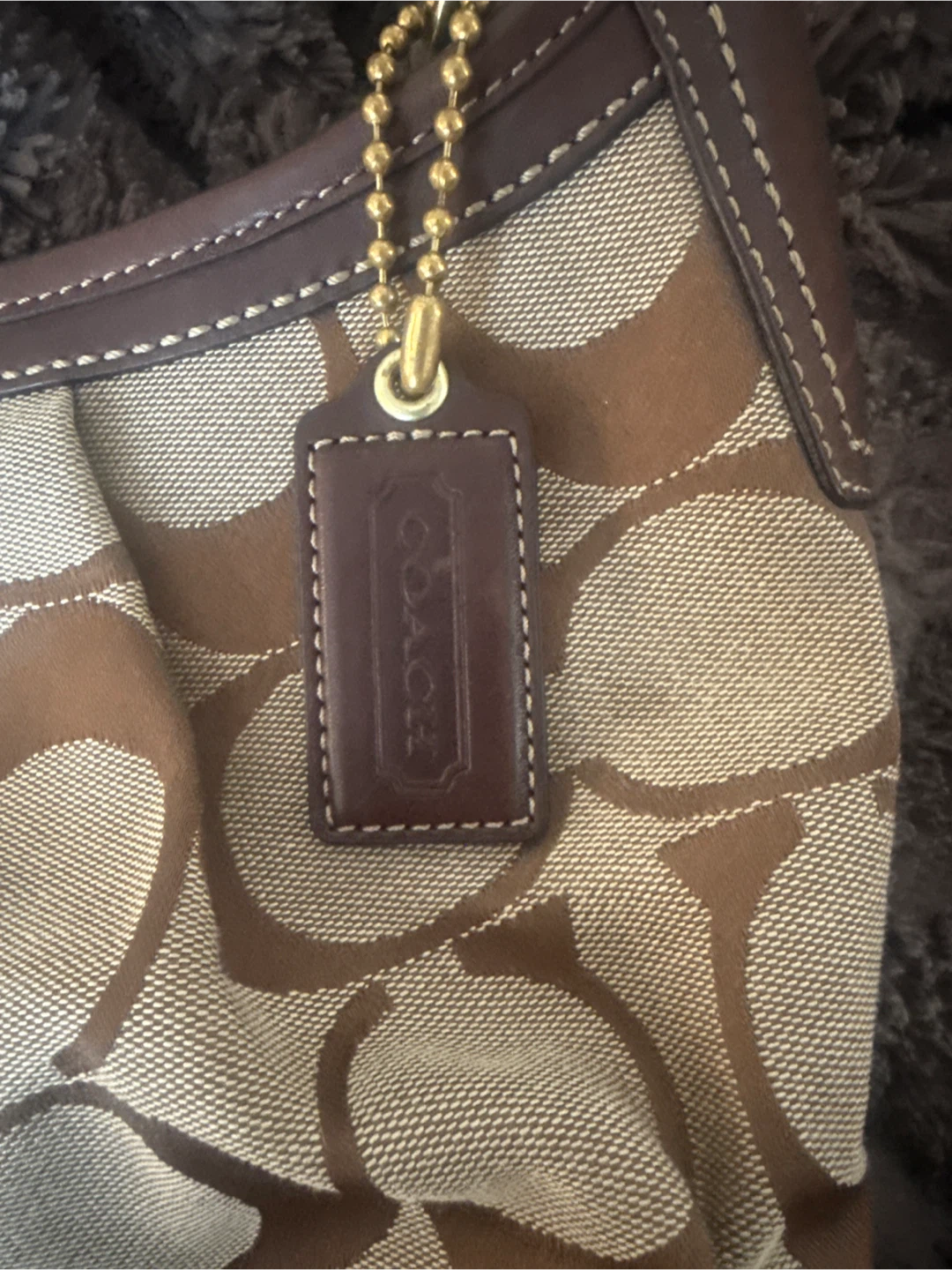 Coach Hobo Bag - Brown/Beige - photo 3