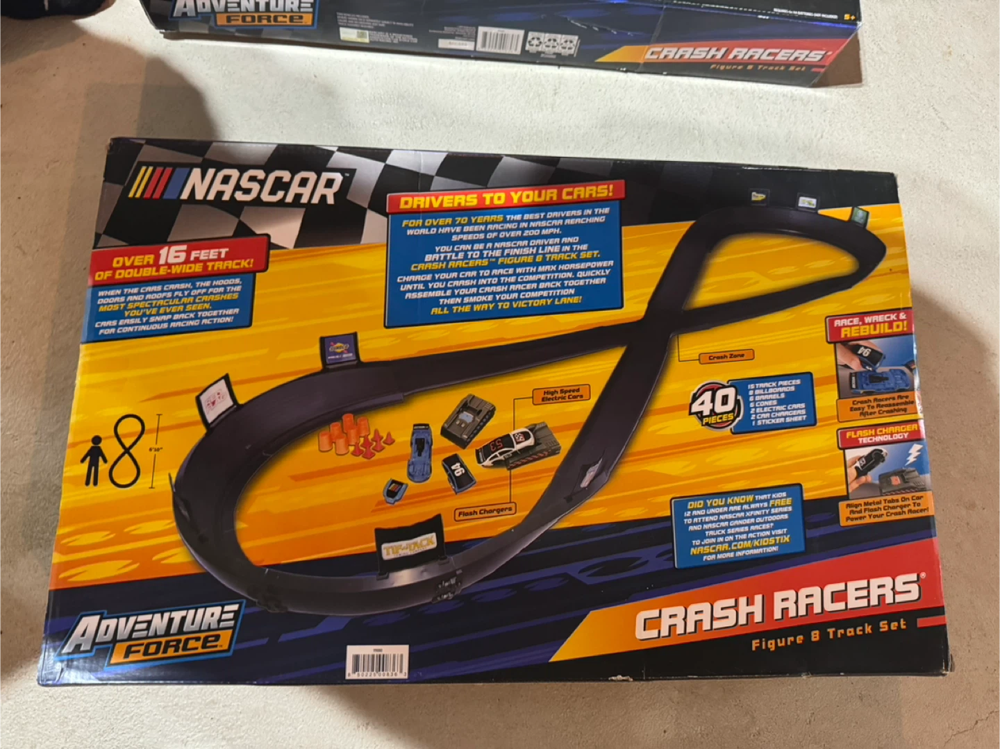 Adventure Force NASCAR Crash Racers Figure 8 Track Set - photo 3