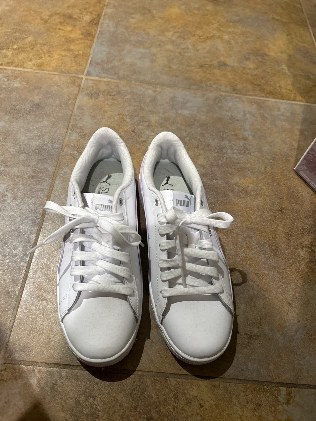 Puma Smash Platform White Sneakers