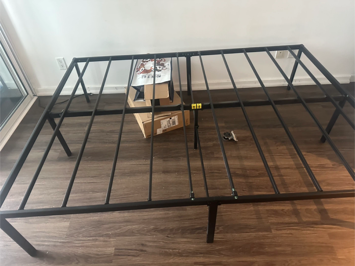 Metal Bed Frame - Queen - Black - photo 2