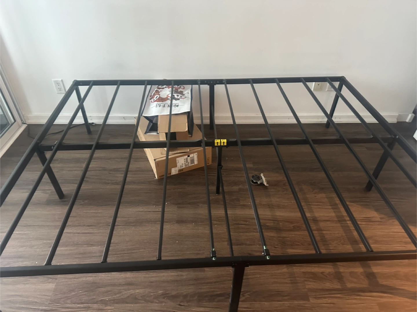 Metal Bed Frame - Queen - Black - photo 3