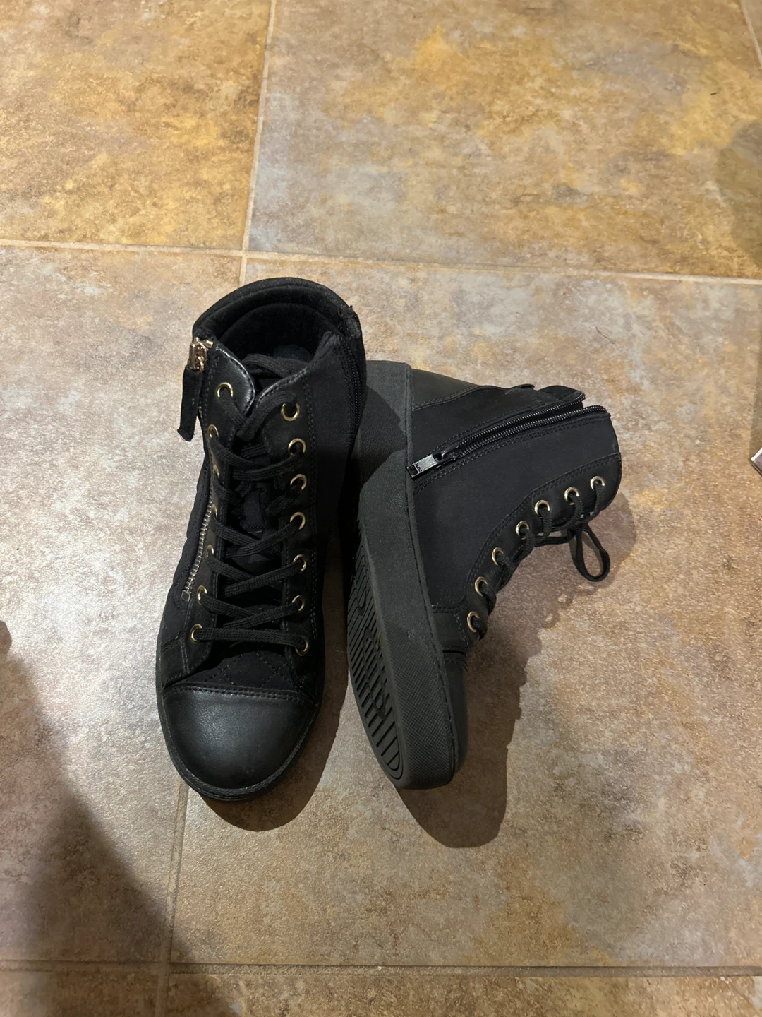Aldo Black High Top Sneakers