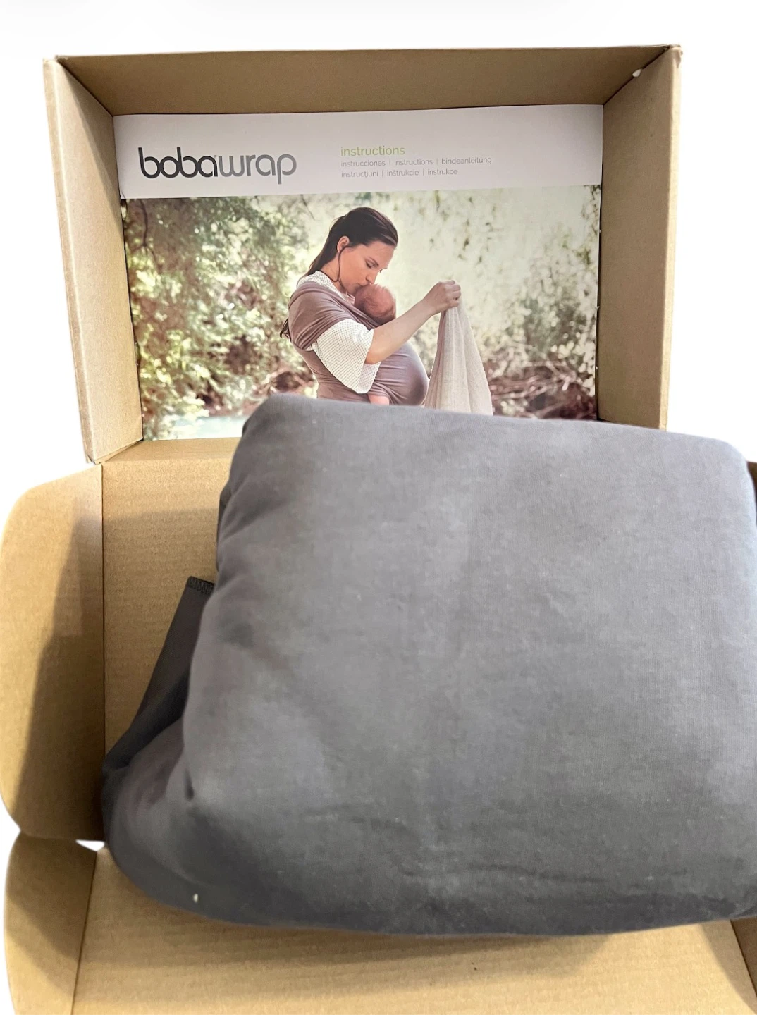 Boba Wrap Organic Baby Carrier – Dark Gray | New in Box - photo 4