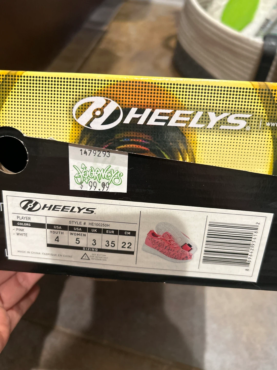 Heelys Pink & White Roller Shoes - US4 youth - photo 4