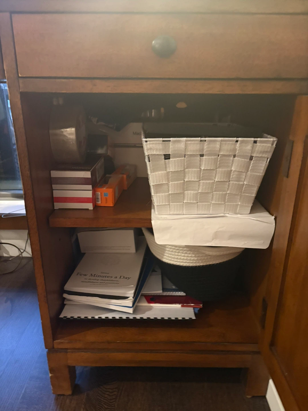 Wooden Desk with Storage - photo 4