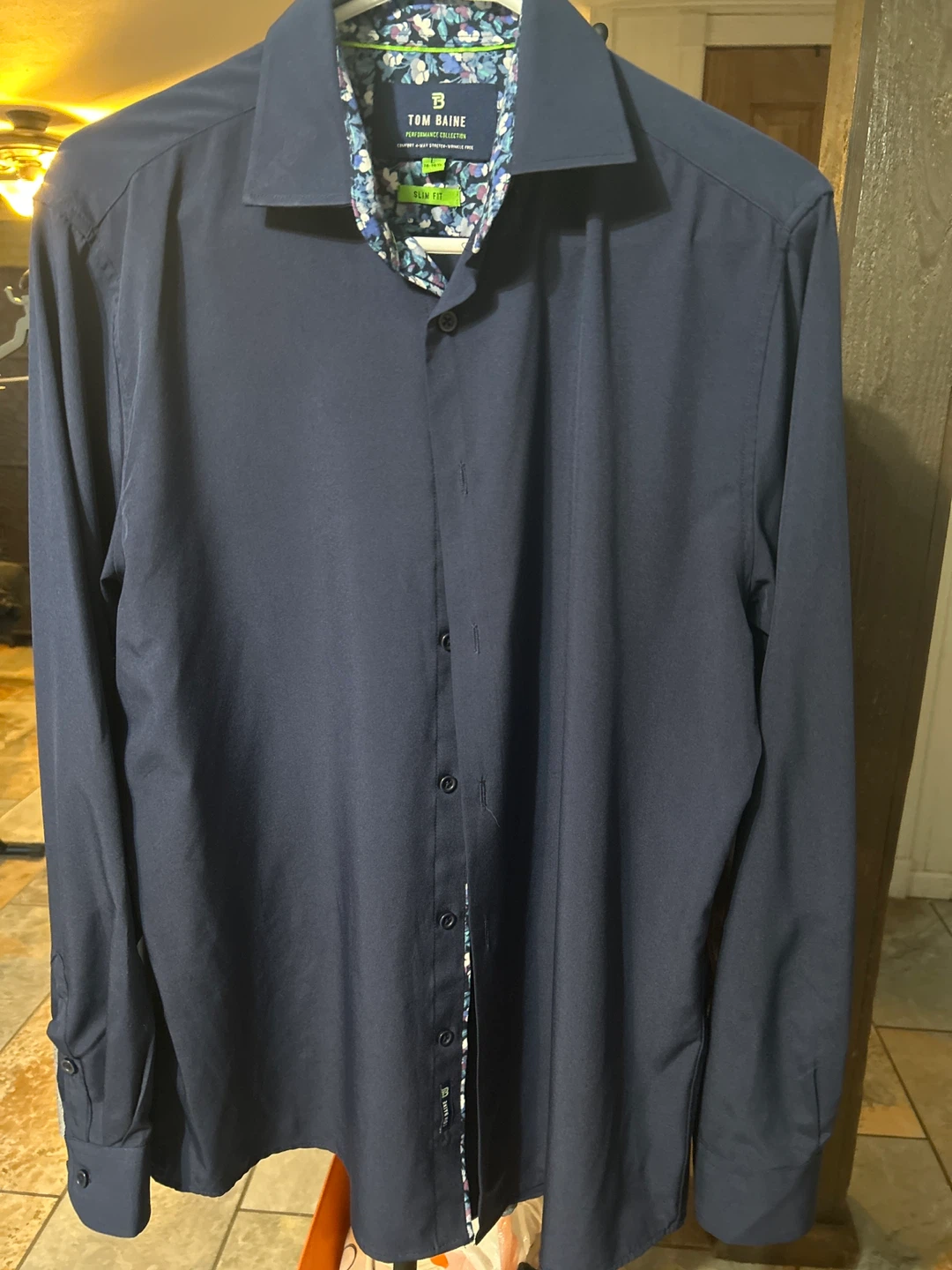 Tom Baine Slim Fit Shirt - Size 16-16½