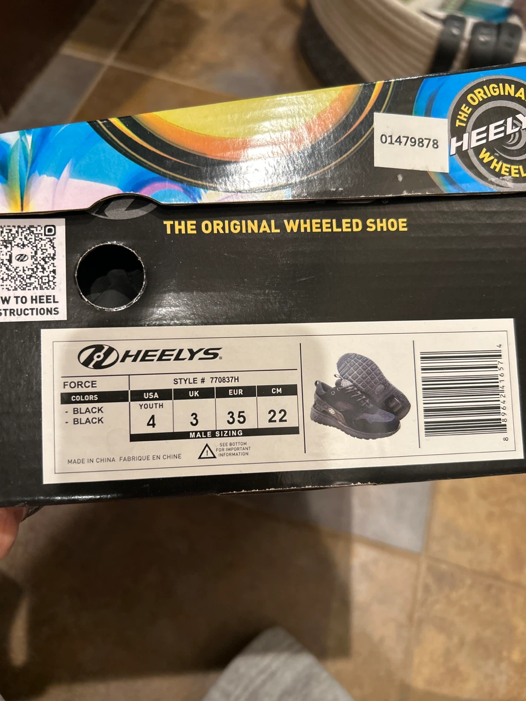 Heelys Force Black Youth Size 4 - photo 4