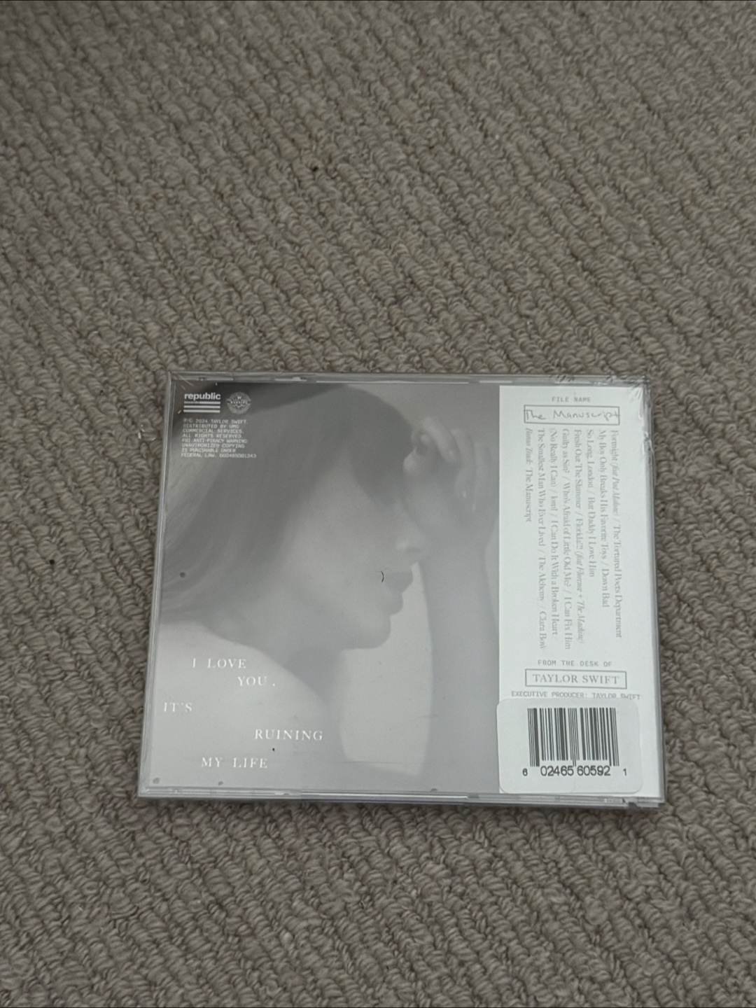 Taylor Swift The Tortured Poets Department CD autographed - photo 2