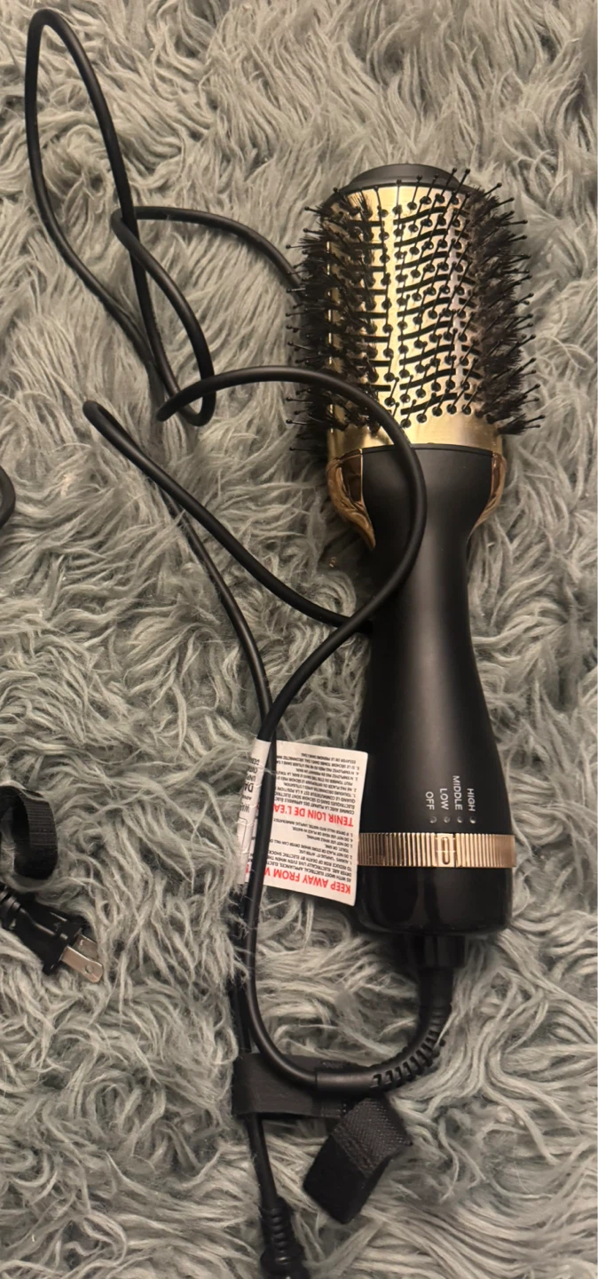 Assorted Hair Styling Tools: Conair Curling Iron, Revlon Dryer