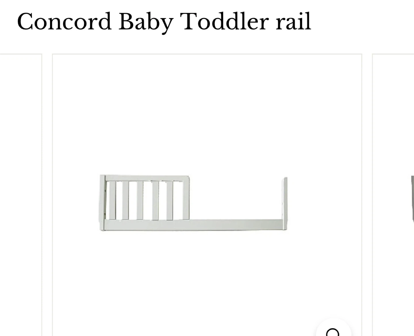 Concord Baby Toddler Bed Rail