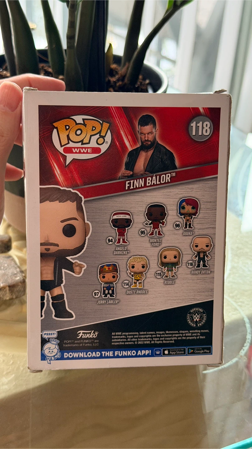 BRAND NEW, SEALED Funko Pop! WWE Finn Balor Vinyl Figure #118 - photo 2