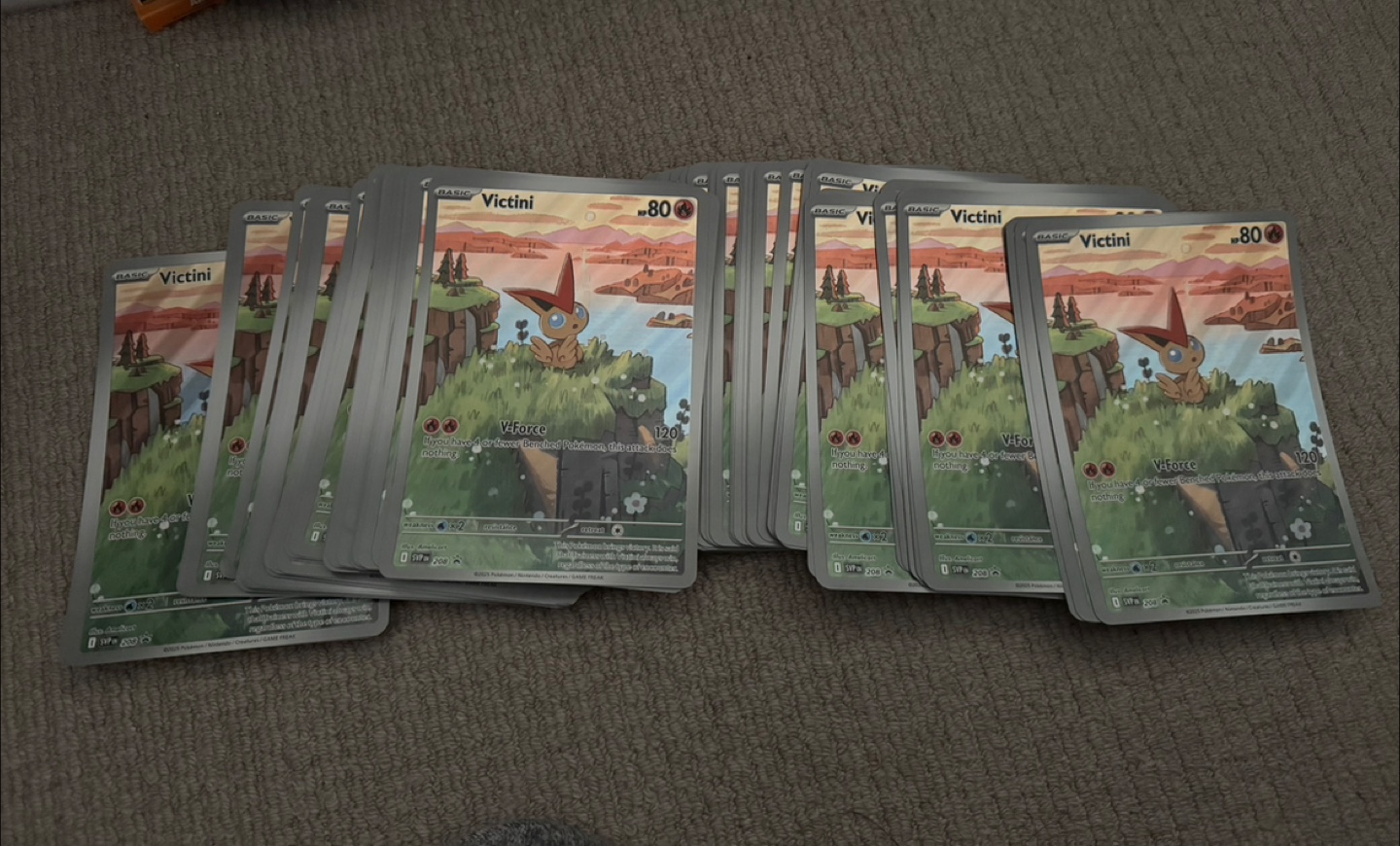 Pokemon victini 208 jumbo card