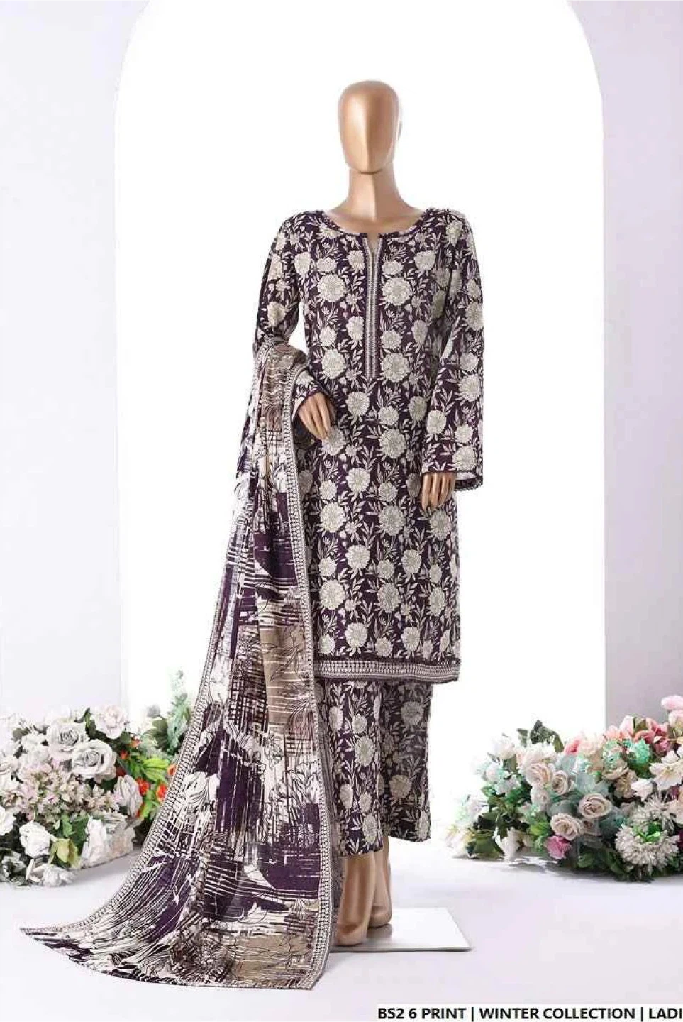 Floral Winter Collection Ladies Suit