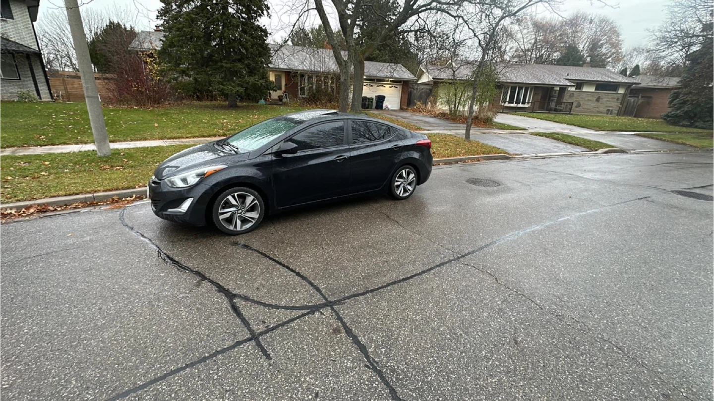 Hyundai Elantra - Black Sedan (Manual Transmission)