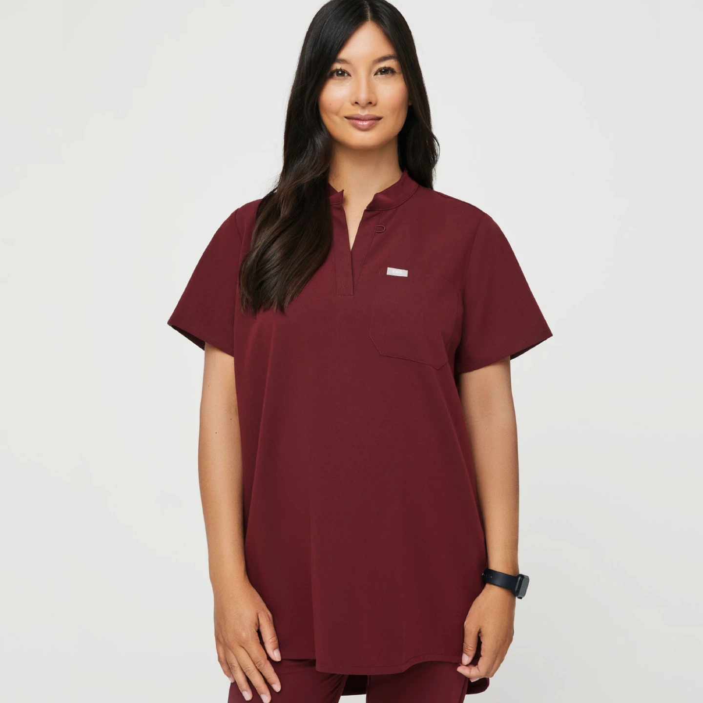FIGS Maternity Women's Scrub Set - Wine Colour - photo 2