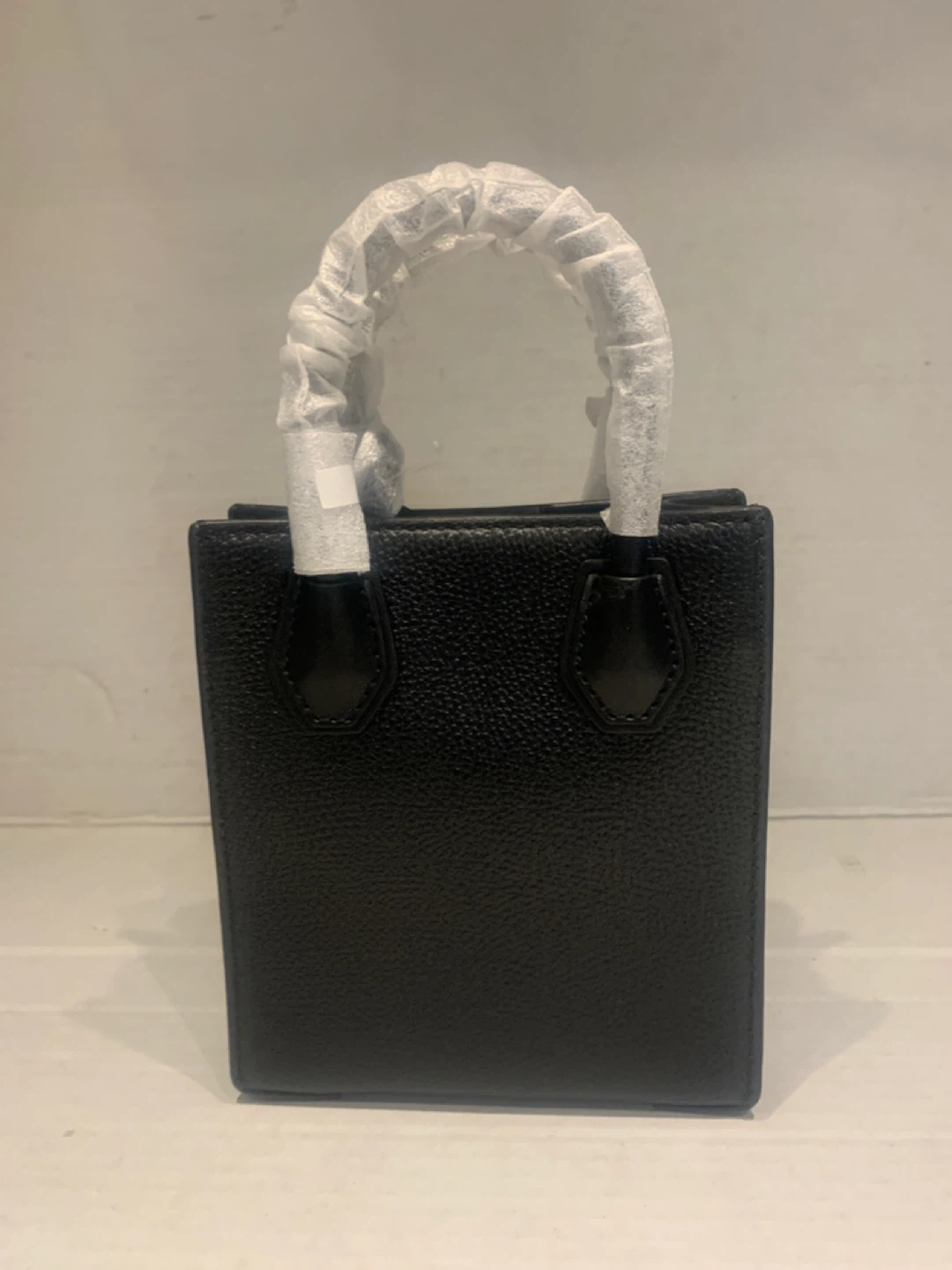 New Michael Kors Mercer XSmall Black Leather Shopper Xbody - photo 4