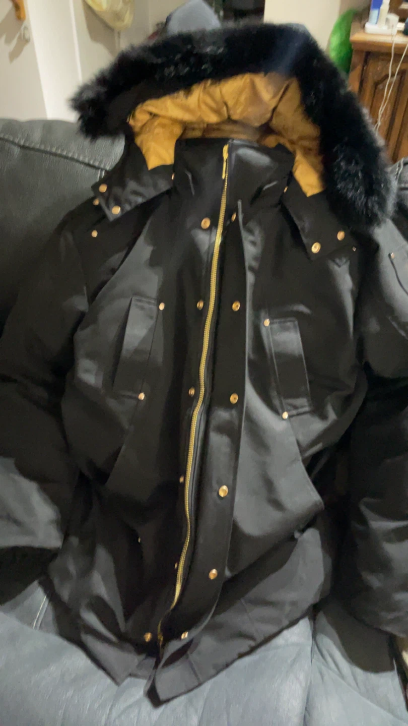 Moose Knuckles Black Jacket XXL