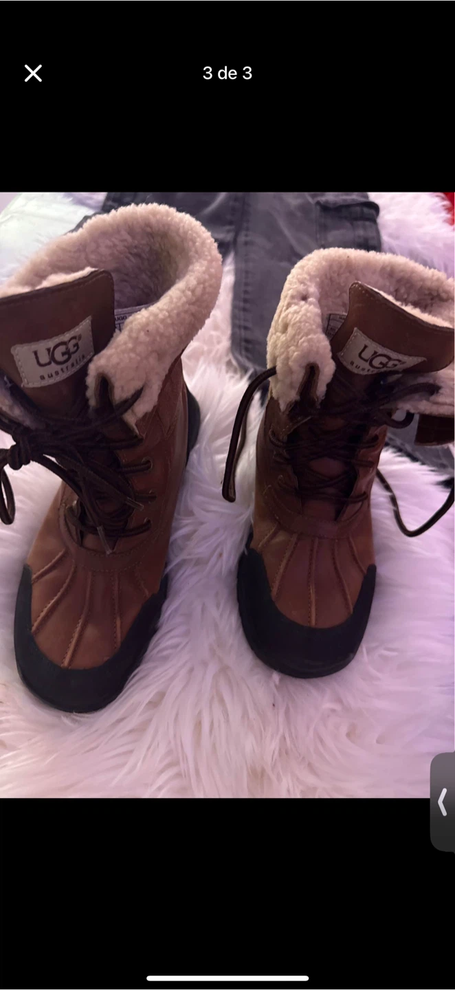 UGG Australia Brown Leather Boots US 5
