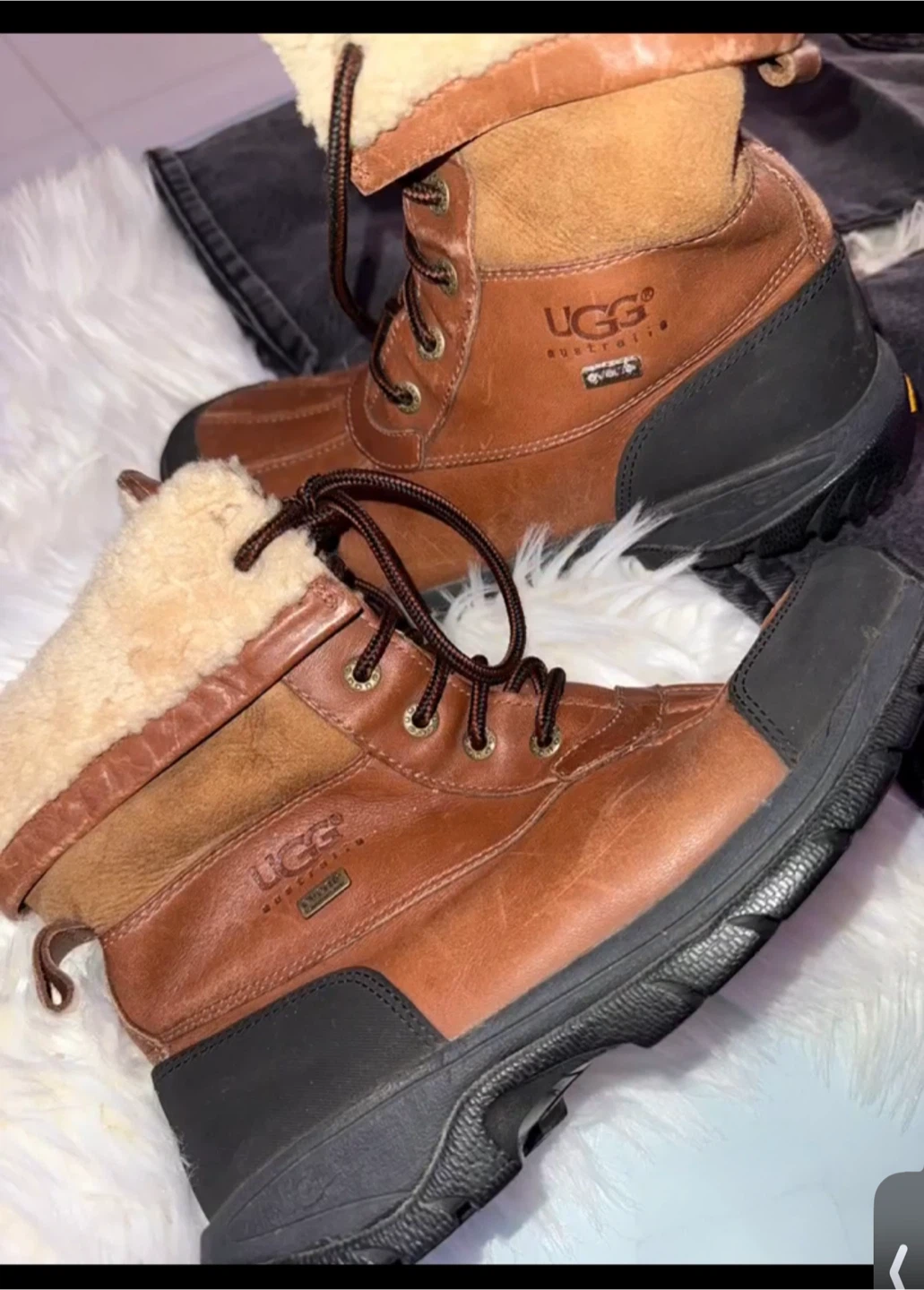 UGG Australia Brown Leather Boots US 5 - photo 3