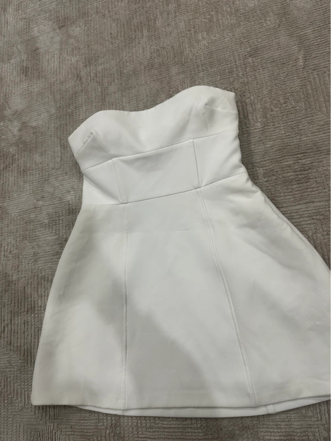 New Zara White Strapless Mini Dress - photo 2