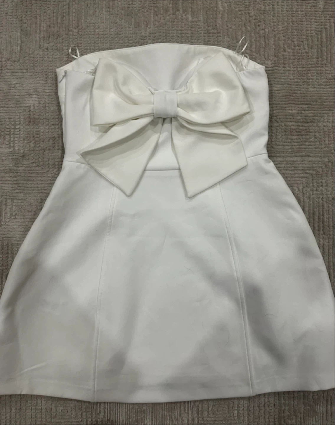 New Zara White Strapless Mini Dress - photo 3